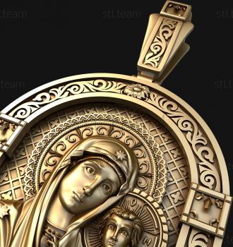 3D model Kazan Icon of the Mother of God (STL)